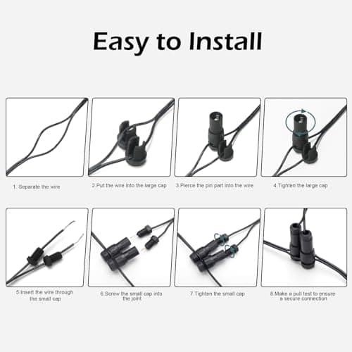 Low Voltage Landscape Lighting: 10W 1000LM LED Landscape Lights Outdoor 2700K Warm White Spotlights with IP67 Waterproof for Yard Garden | 6 Pack of 12V/24V Low Voltage Lights with Connectors