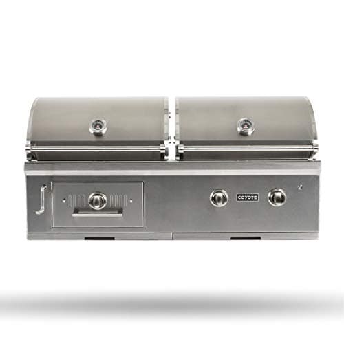 Coyote 50-Inch Built-in Natural Gas/Charcoal Dual Fuel Hybrid Grill - C1HY50NG