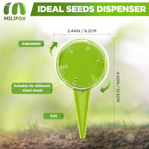 Planter Planting Dibber and Hand Dibbler Gardening Tool with Measurement for Sowing Seeds Bulbs Flower Vegetable Digging Garden Enthusiasts(Light Green)