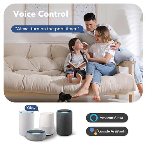 BN-LINK Pool Pump Timer, Outdoor Indoor Smart Wi-Fi Timer Box, 2HP 40A Max, 120, 240, 277 VAC, for Pool Pump, Water Heater, Fans, SPA, APP Remote Control, Compatible with Alexa, Google Assistant