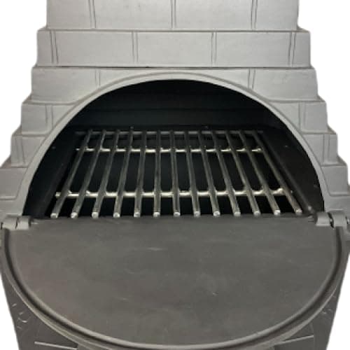 The Blue Rooster Casita Grill Chiminea Outdoor Fireplace Wood Burning Firepit and Pizza Oven