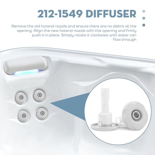 2'' Spa Hot Tub Jets Compatible with Cluster Storm Internal Directional Jet 212-1549/218-51405 Replacement for Bathtub Jets and Hot Tub (5PC)