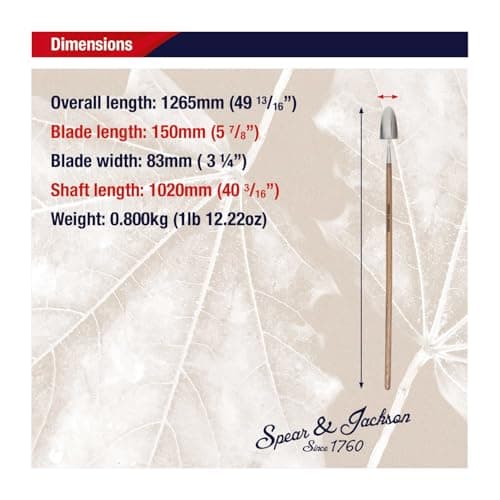 Spear & Jackson 5310TR Traditional 42" Long Handled Trowel