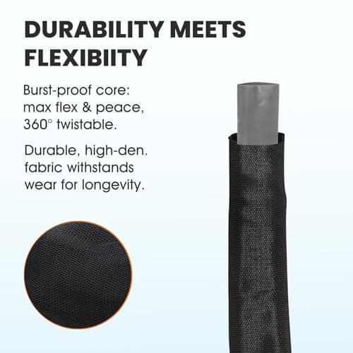 2025 Upgraded Non-Expanding Garden Hose, Lightweight, Flexible Ultra-Light Water Hose, Burst-Resistant, Lead-Free, Anti-Kink, High-Pressure (50 FT)