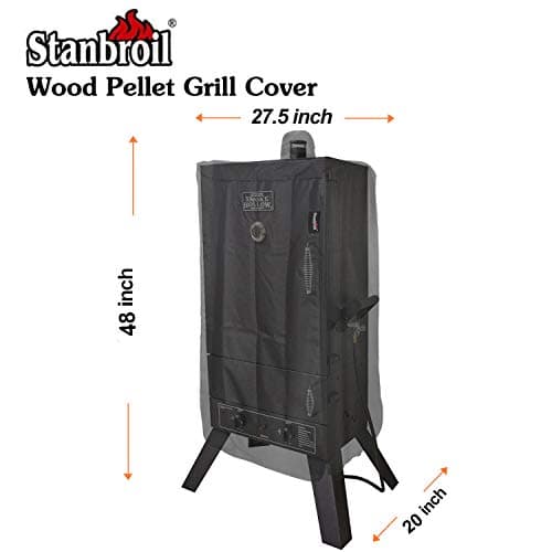 Stanbroil Smoker Cover for Smoke Hollow 44-Inch Smoker Grill, 600D Heavy Duty Waterproof Grill Cover Fits Smoke Hollow Models PS4400, PS4415, 44241G2, 44241GW