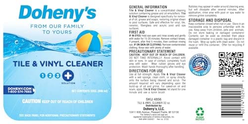 Doheny's Pool Tile Cleaner & Vinyl Cleaner | 100% Professional-Grade | Quickly Removes Any Grime Or