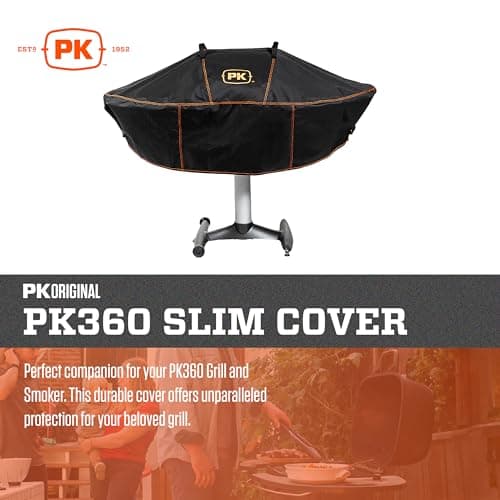 PK Grills PK360 Grill Cover for Outdoor Grill, Grill Accessories, Waterproof, Fits PK 360 Grill and Smoker, Black