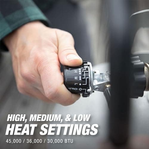 Mr. Heater MH540T 540-Degree 45,000 BTU Radiant Tank Top Portable Propane Heater For Sporting Events, Hunting, Fishing, Camping, Tailgating & Porches