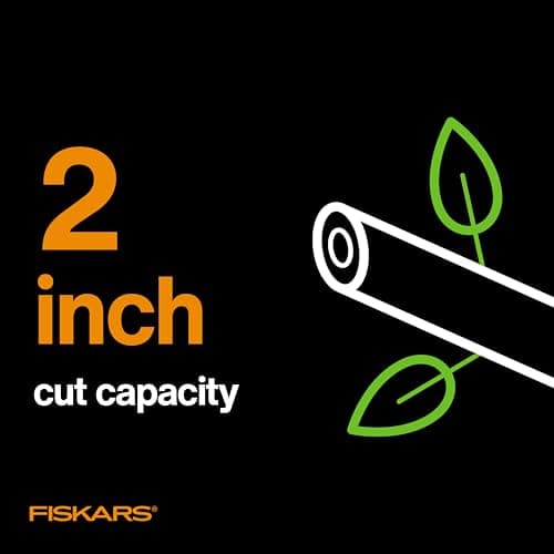 Fiskars 32-Inch PowerGear Loppers for Tree Trimming, Heavy-Duty, Sharp Bypass Steel Blade Tree Branch Cutter up to 2-Inch Diameter Cut Capacity, Hand Loppers