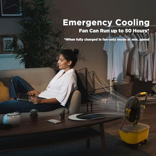 TURBRO Cordless Misting Fan with 11L Tank, High Pressure Spray Nozzles, 15ft Mist Range, Up to 50 Hours Run Time with Rechargeable Battery, 360° Swivel Wheels, Ideal for Patio, Pool and Outdoor Use