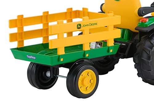 Peg Perego John Deere Ground Force Tractor with Trailer 12 Volt Ride on