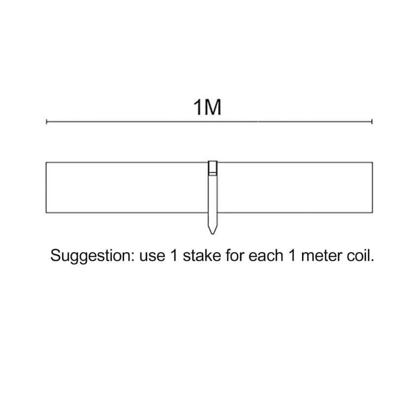Amazon Basics Landscape Edging Coil, pack of 10 Stakes, 5 inch x 40FT, Brown