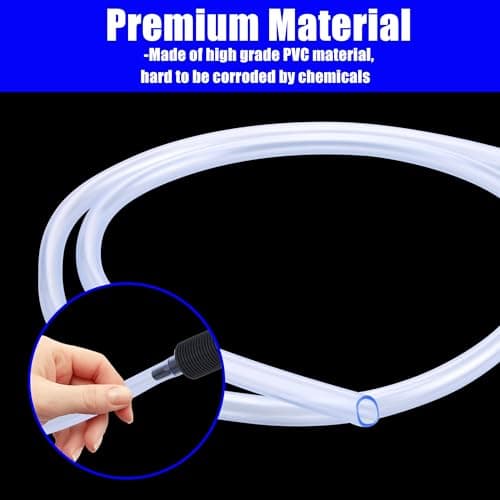 PWACCS Pressure Washer Siphon Hose with Filter, Downstream Soap Chemical Injector Parts for Power Washing, 10 Feet, 2 Filters