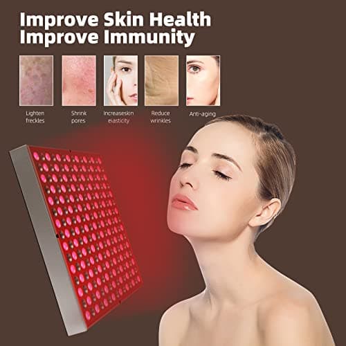 LED Red Light Therapy Device - 45W LED Panel Deep 660nm & 850nm Light Combo for Skin Beauty, Muscle & Joint Pain Relief
