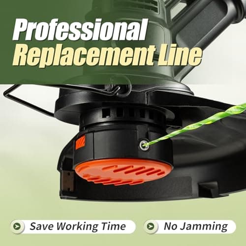 Weed Eater String, Eventronic 095 Trimmer Line of 150-Feet, Trimmer Line for Universal Replacement, Twist Weed Wacker String Fits Medium& Heavy Grass&Weeds, String Trimmer Line of Yellow Premium Nylon