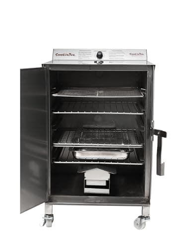 SmokinTex Pro 1400 Electric Smoker - Spacious & Insulated Stainless Steel Smoker with 700W Heating, Digital Temperature Control for BBQ, Jerky, Vegetables - Indoor/Outdoor