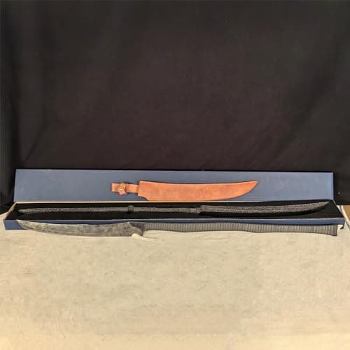 SV Handmade cast Manganese Steel Chopping Blade Sword, Full Tang, Outdoor, Hunting, Camping, Hiking, Survival, with Protective Cover, Multiple Styles to Choose from
