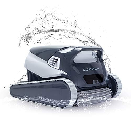 Dolphin Quantum Robotic Pool Cleaner (2025 Model) — Oversized Ultra-Fine and Standard Filter Bin, Weekly Timer, Anti-Tangle Swivel, & Waterline Cleaning for In-Ground Swimming Pools up to 50ft