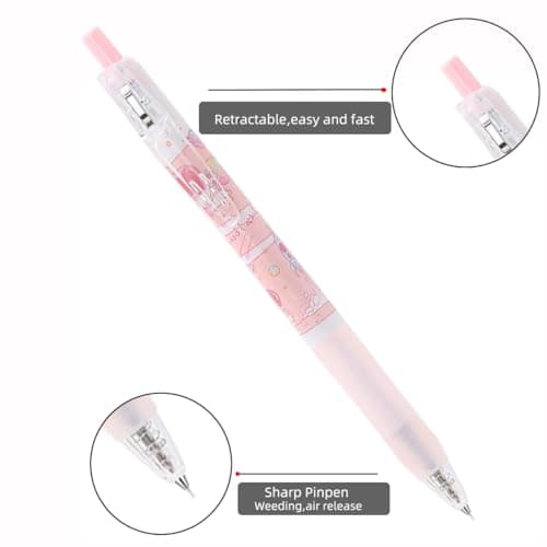 6 Pieces Pin Pen Weeding Tool for Vinyl, Precision Air Release Weeding Pen, Quick Pinpen Vinyl Pen Weeder Pokey Tools (02-Lovely seris)