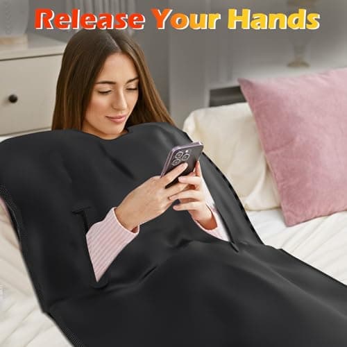 Buyplus Infrared Sauna Blanket, Portable Infrared Blanket for Relaxation, Sauna for Home Use with 95-167°F Temp Range & 30-60 Minutes Timer, 6'Lx2.6'W