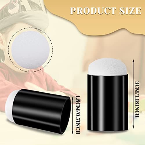 20 Pieces Finger Daubers, Sponge Finger Daubers with Soft Sponge Head Convenient Washable DIY Ink Daubers for Stenciling Painting Ink Crafts Card Making Scrapbook, Black
