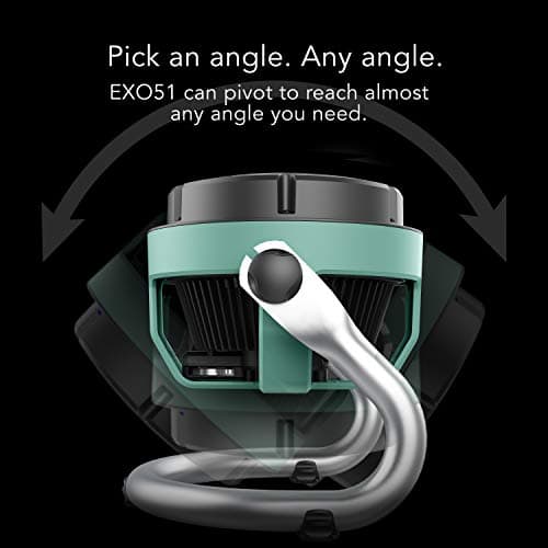 Vornado EXO51 Heavy Duty Air Circulator Shop Fan with IP54 Rated Dustproof and Water-Resistant Motor, Green, CR1-0389-17, Medium