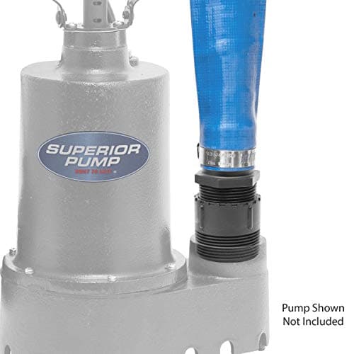 Superior Pump 99621 Lay-Flat Discharge Hose Kit, 1-1/2-Inch by 25-foot