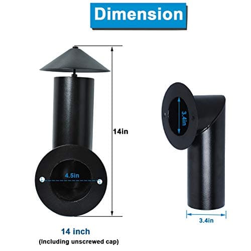 𝟐𝟎𝟐𝟑 𝙐𝗽𝒈𝒓𝒂𝒅𝒆𝒅 Pellet Grill Smoke Stack Chimney Replacement for Pit Boss Traeger Camp Chef, Replacement Stack Smoker Kits with Umbrella, Gasket, Screw, Locking Washer & Washer