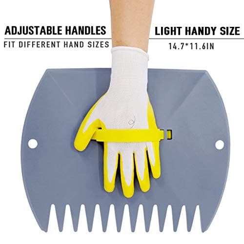 Jardineer Leaf Scoops and Claws, Lightweight Leaf Grabber Claws, Yard Scoops for Leaves, Grass, Lawn Clippings, Twigs or Debris (1 Pack)