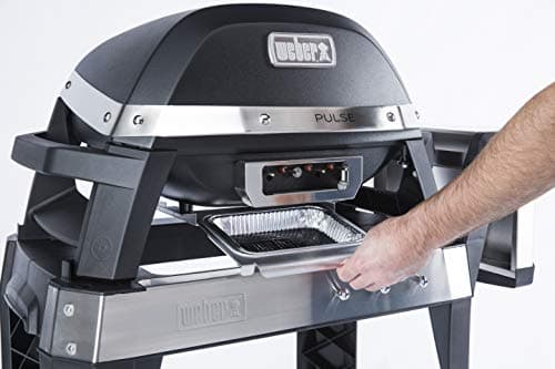 Weber Pulse 2000 Cart Electric Grill, Black