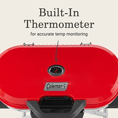 Coleman RoadTrip 285 Portable Stand-Up Propane Grill with 3 Adjustable Burners & Instastart Ignition, 20,000 BTUs of Power for Outdoor Cooking