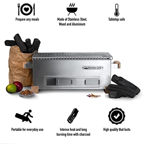 MG-168 Yakitori Tabletop Charcoal Grill-Mini Japanese Style Hibachi