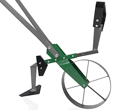 Varomorus High Wheel Cultivator, Self Cleaning Steel Single Wheel Hoe, Modular Plow Garden Tool for Gardening