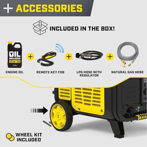 Champion Power Equipment 11,000-Watt Wireless Remote Start Tri Fuel Home Backup Portable Inverter Generator with Quiet Technology and CO Shield®