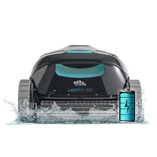 Dolphin (2025 Model) Liberty 200 Cordless Automatic Robotic Pool Vacuum Cleaner, Magnetic Charging, Wall Climbing Scrubber, Ideal for In-Ground Pools up to 33 FT in Length
