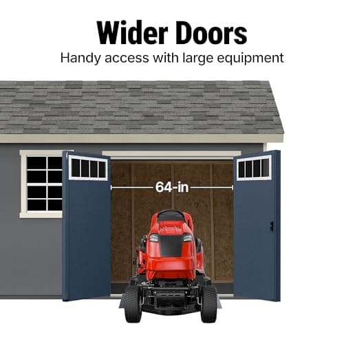 Handy Home Products Beachwood 10x12 Do-it-Yourself Wooden Storage Shed with Floor Kit- Does not Include Paint or Roofing Shingles