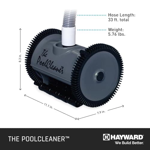 Hayward W3PVS20GST Poolvergnuegen Suction Pool Cleaner for In-Ground Pools up to 16 x 32 ft. (Automatic Pool Vaccum), Gray