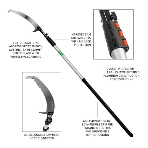 Notch 21' Sentei 4 Section Telescoping Aluminum Polesaw (4177-39)