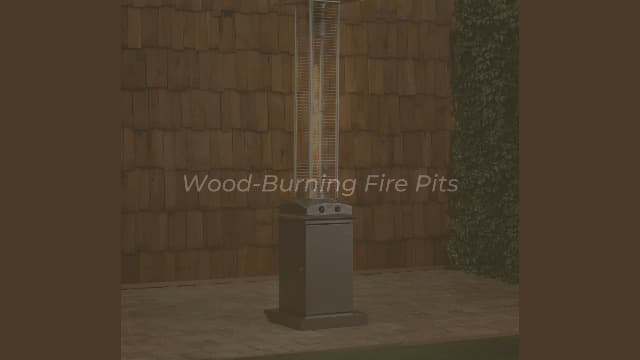 Fire Sense 61322 Portable Patio Heater Outdoor Tabletop Lightweight Propane 10,000 BTU Auto-Shutoff Valve ODS Compliant - Hammer Tone Bronze