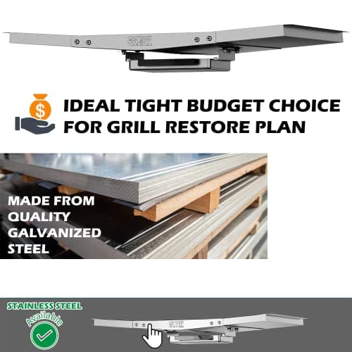 Grease Tray with Catch Pan - Dyna Glo Grill Replacement Parts, Universal Drip Pan for 4/5 Burner Gas Grill Models from Dyna Glo, Nexgrill, Expert Grill, Kenmore, BHG and More (24"-30")