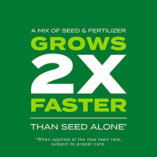 Scotts Turf Builder Rapid Grass Tall Fescue Mix, Combination Seed and Fertilizer, Grows Green Grass in Just Weeks, 5.6 lbs.