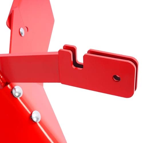 Hiller Furrower Kit for Rear Tine Tiller W/Adjustable Wing Fit for Land Reclamation 3 Kinds Connection Red Steel Replacement for 15683 Hiller-Furrower