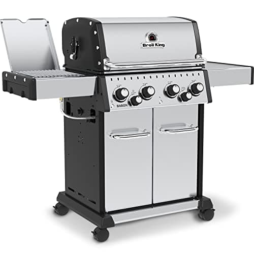 Broil King 875944 Baron S 490 Pro IR, Liquid Propane (LP), Stainless Steel, Black