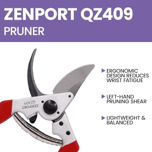 Zenport, Red QZ409 Left Hand Pruning Shear, 1