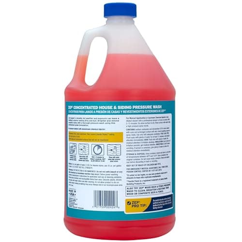 Zep House and Siding Pressure Wash Cleaner Concentrate - 1 Gallon (Case of 2) ZUVWS128 - Construction Grade Formula