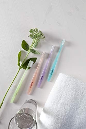 [KENT] COMPACT Small Head Extra Soft Toothbrush for Sensitive Teeth, Gums for Adults & Teens with Braces - (Set of 6)