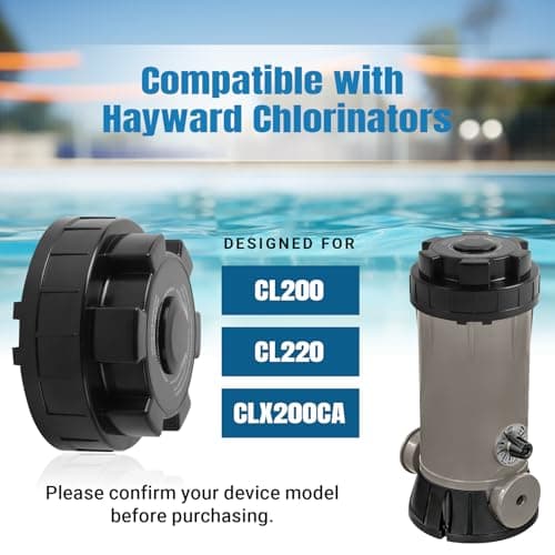 AR-PRO Replacement Chlorinator Lid Cover for CL200, CL220, and CLX200CA - Compatible with Hayward Pool Automatic Chlorinator Parts - Made of Durable ABS Material
