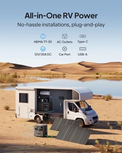 BLUETTI Solar Generator Pioneer 150 (AC240) & B210 Expansion Battery (Ships Separately), Expand to 3686Wh LiFePO4 Battery Backup w/ 3 2400W AC Outlets, IP65 Water Resistant，for Camping, RV