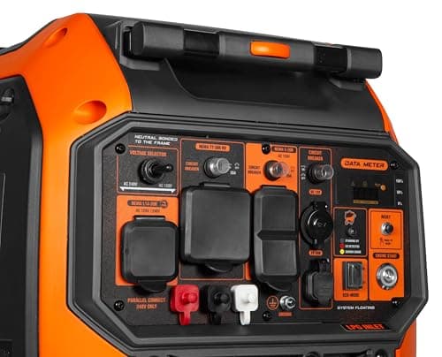 WEN Quiet 6800-Watt Dual Fuel RV-Ready Electric Start Portable Inverter Generator with Fuel Shut Off and CO Watchdog for Electric Vehicle Backup (DF680iX)