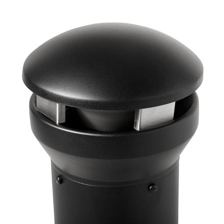 Rubbermaid Commercial Products Infinity Metal Smoker's Pole, Silver, Round for Cigarette Disposal, Outdoor Ashtray For Bars/Restaurants/Offices/Malls